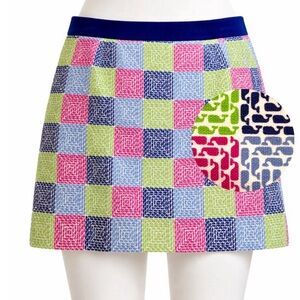 Vineyard Vines Skirt Womens XL Colorful Check Preppy Golf Tennis